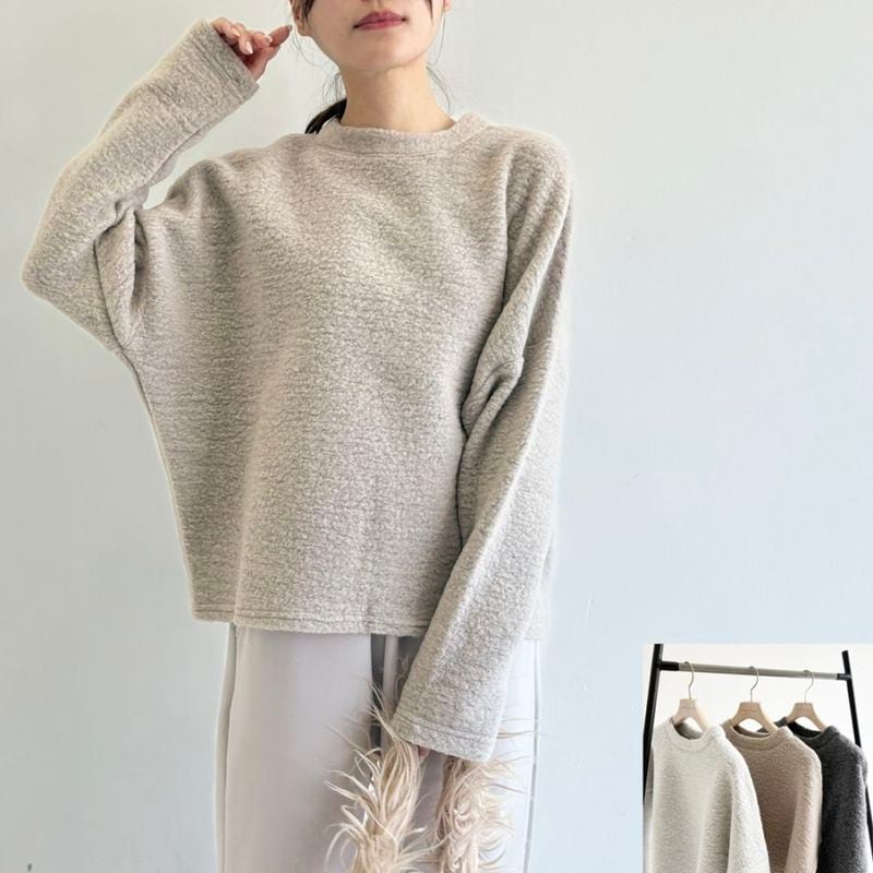 プードルニット＿ドルマンスリーブプルオーバー