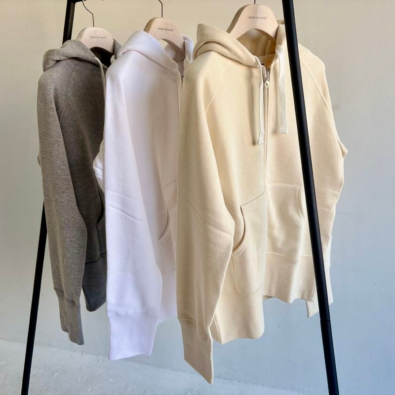 吊り裏起毛パーカー