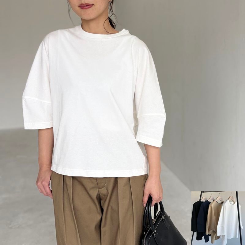 USAコットン＿ランタンスリーブプルオーバー