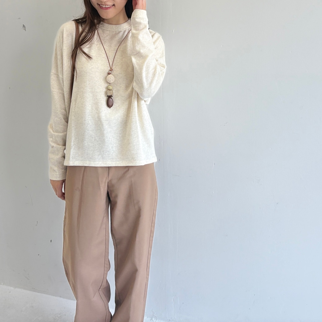 French Terry ガーゼ ドルマンスリーブ プルオーバー