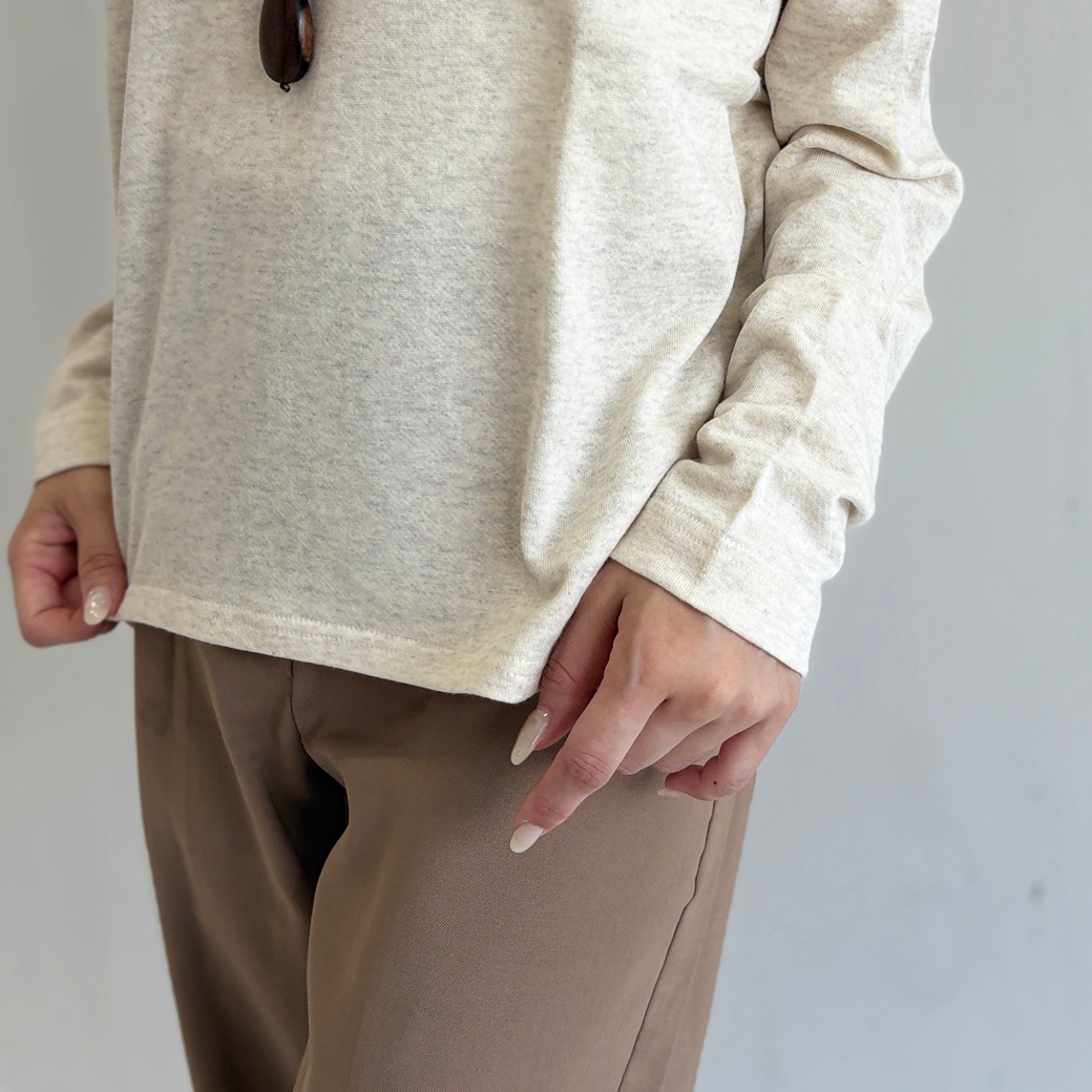 French Terry ガーゼ ドルマンスリーブ プルオーバー
