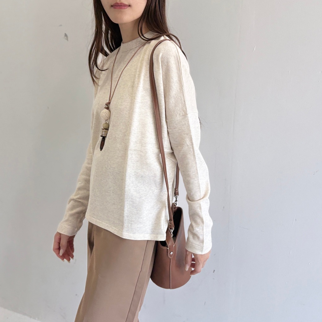 French Terry ガーゼ ドルマンスリーブ プルオーバー