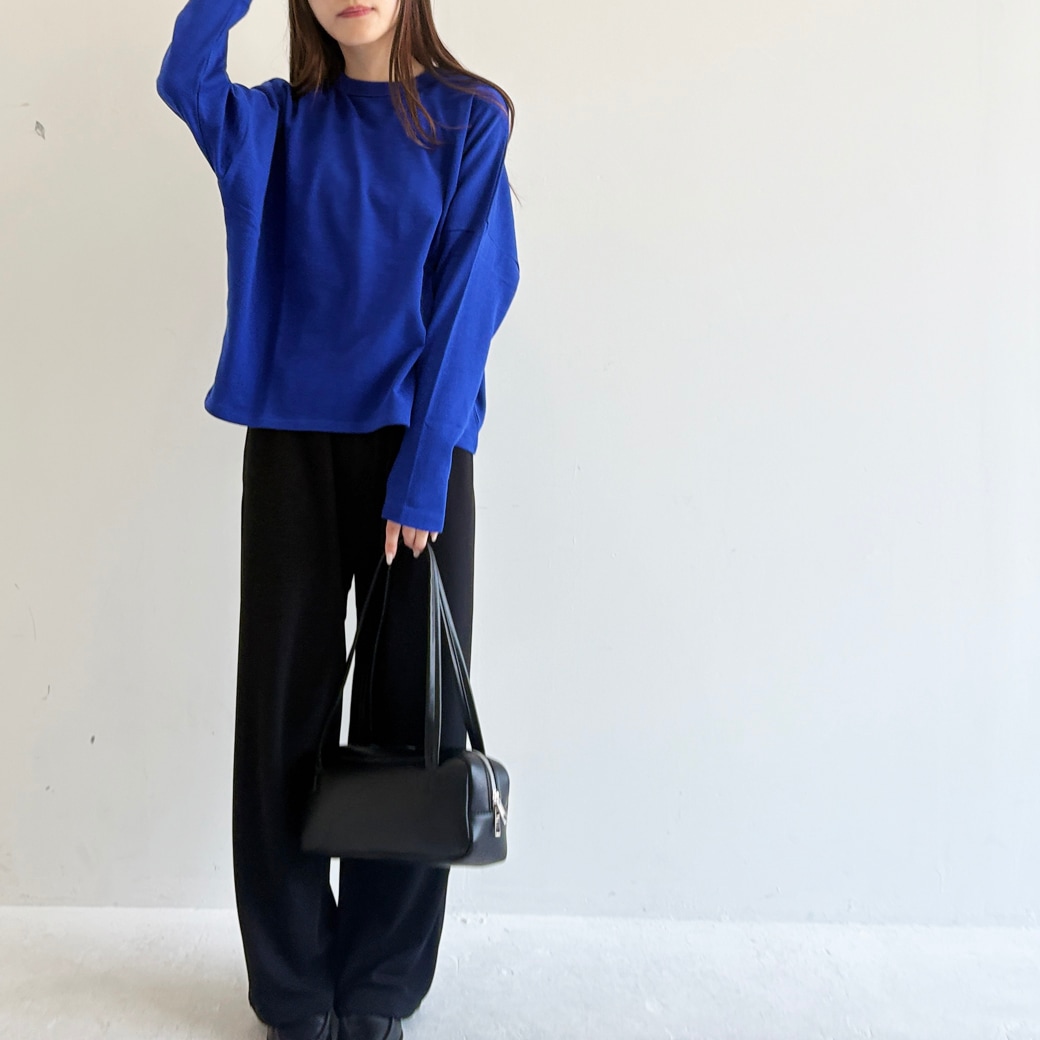 French Terry ガーゼ ドルマンスリーブ プルオーバー