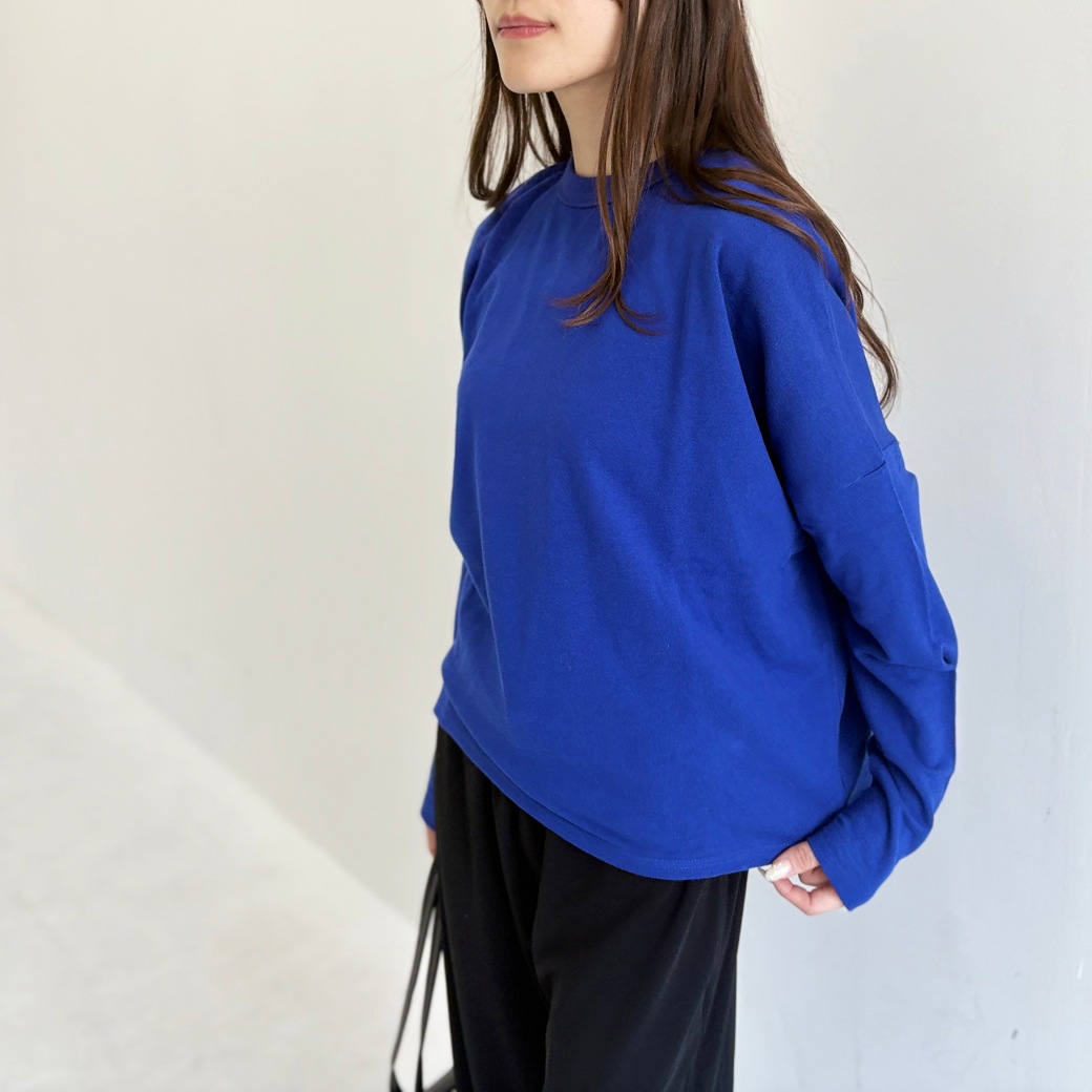 French Terry ガーゼ ドルマンスリーブ プルオーバー