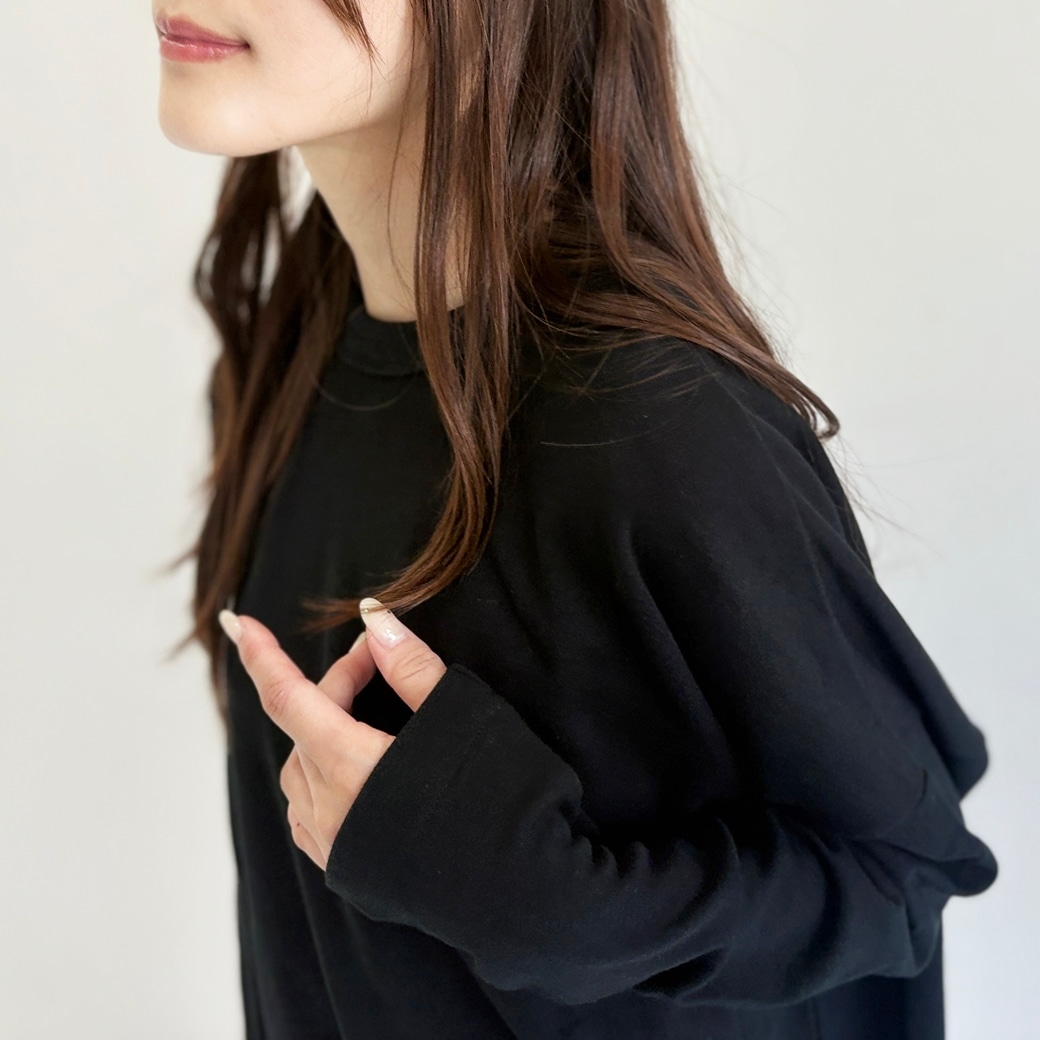 French Terry ガーゼ ドルマンスリーブ プルオーバー