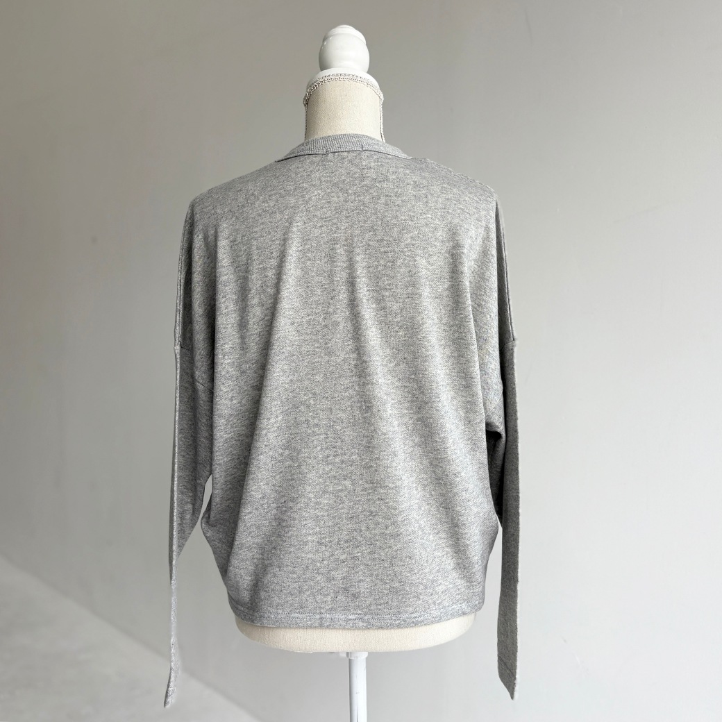 French Terry ガーゼ ドルマンスリーブ プルオーバー