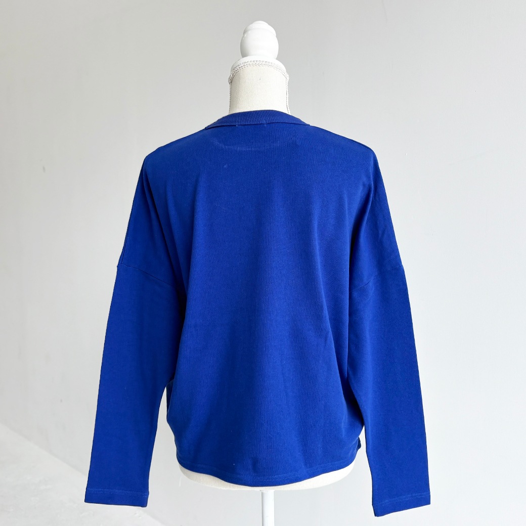 French Terry ガーゼ ドルマンスリーブ プルオーバー