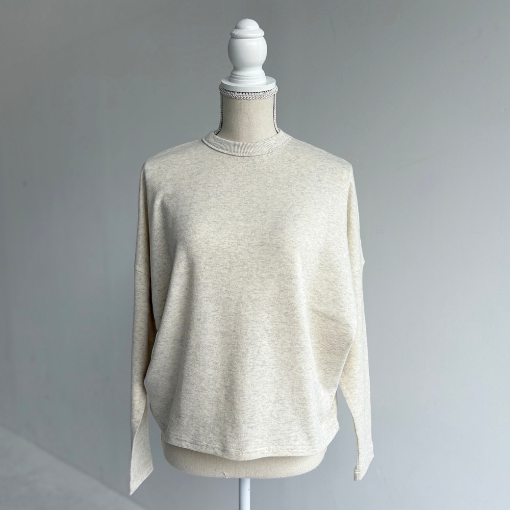 French Terry ガーゼ ドルマンスリーブ プルオーバー