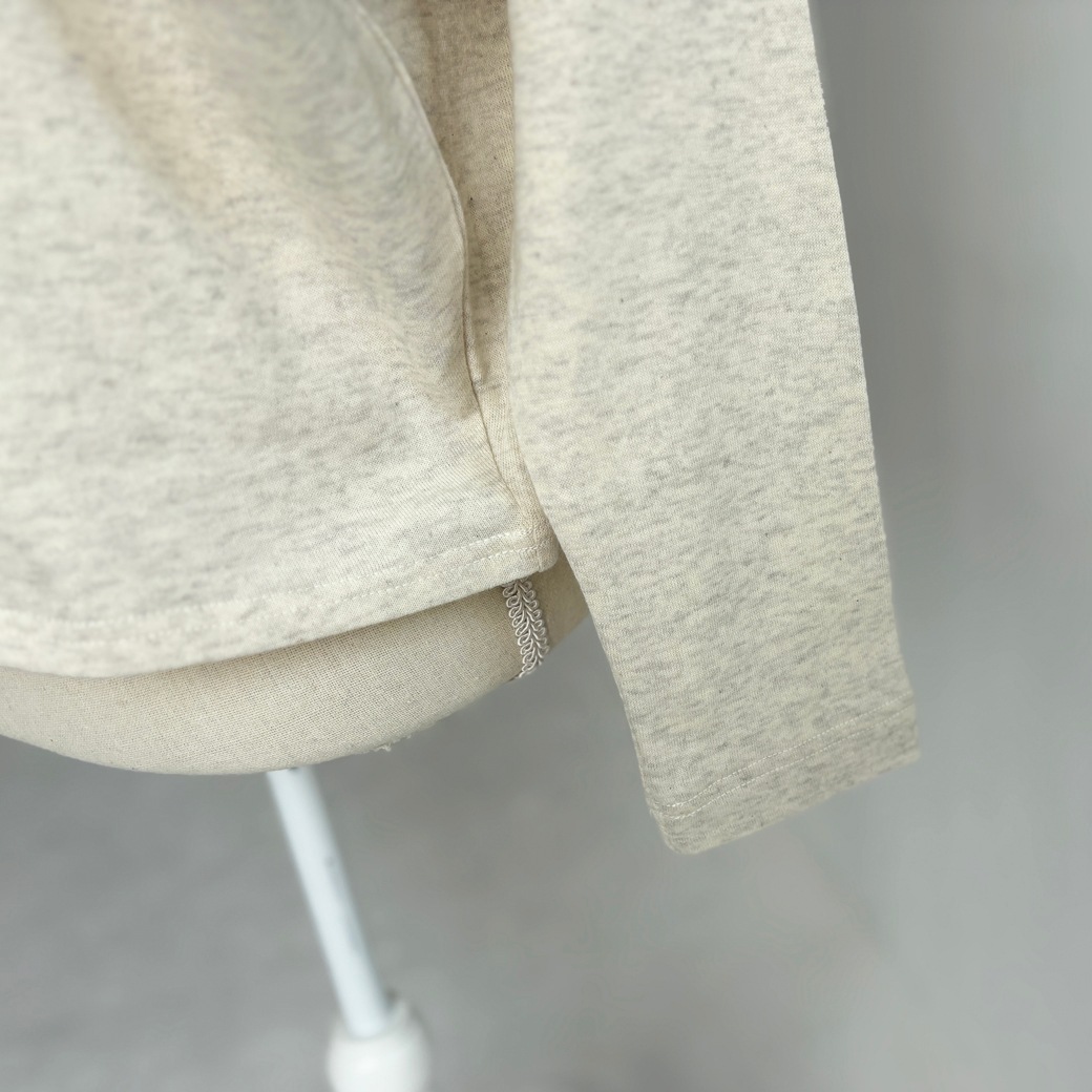 French Terry ガーゼ ドルマンスリーブ プルオーバー