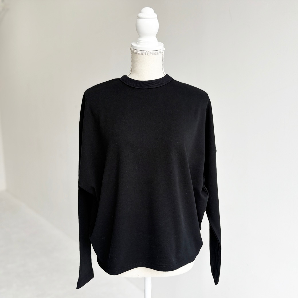 French Terry ガーゼ ドルマンスリーブ プルオーバー