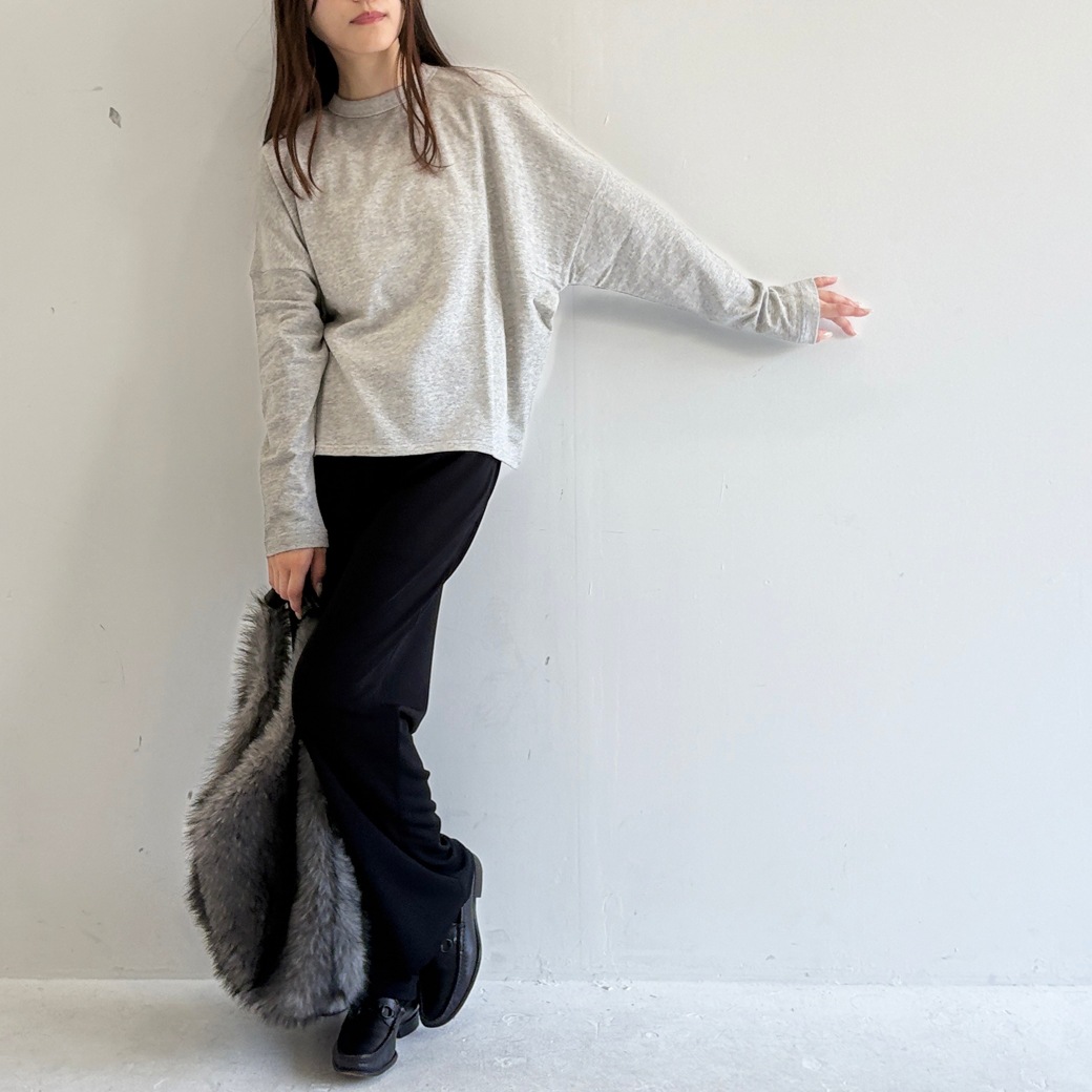 French Terry ガーゼ ドルマンスリーブ プルオーバー