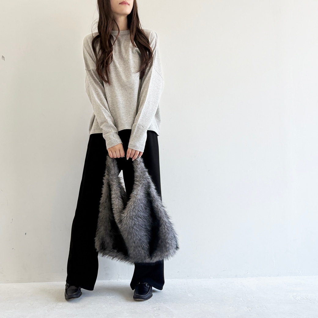 French Terry ガーゼ ドルマンスリーブ プルオーバー