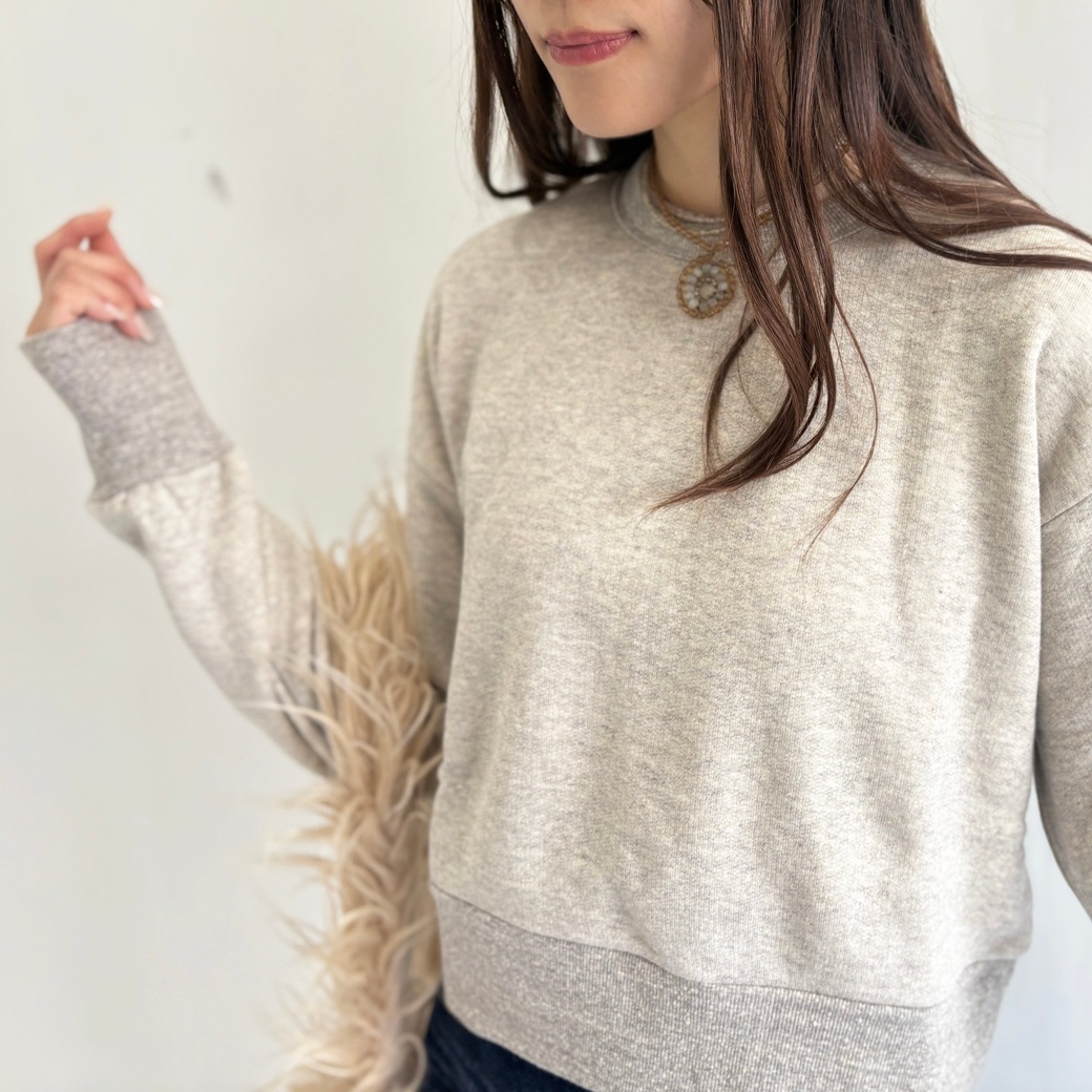 French Terry リヨセル混 ショートレングス プルオーバー