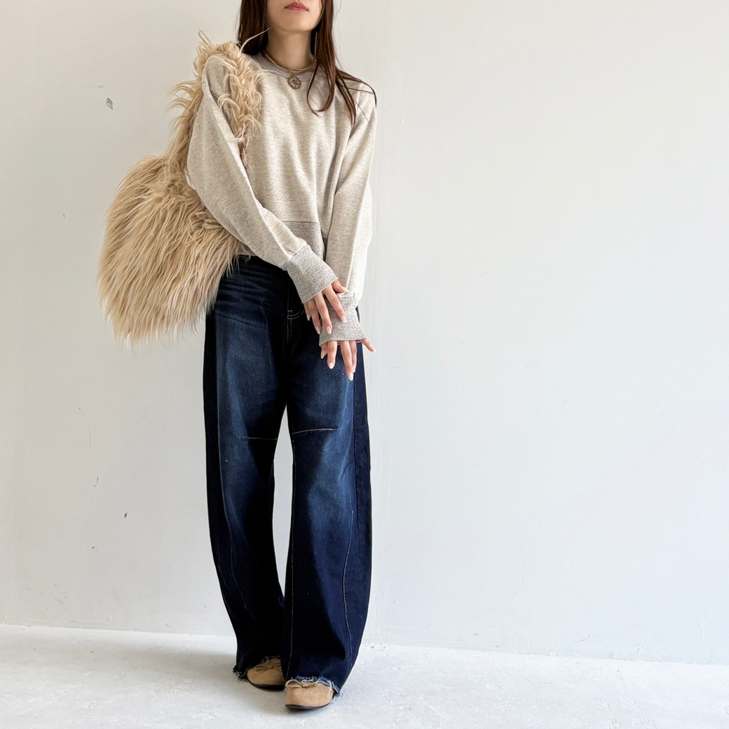 French Terry リヨセル混 ショートレングス プルオーバー