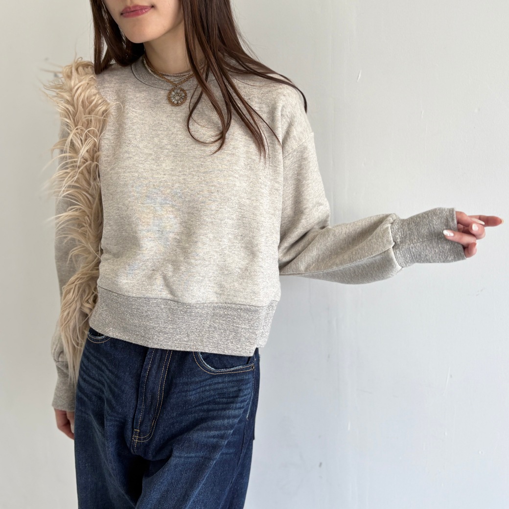 French Terry リヨセル混 ショートレングス プルオーバー