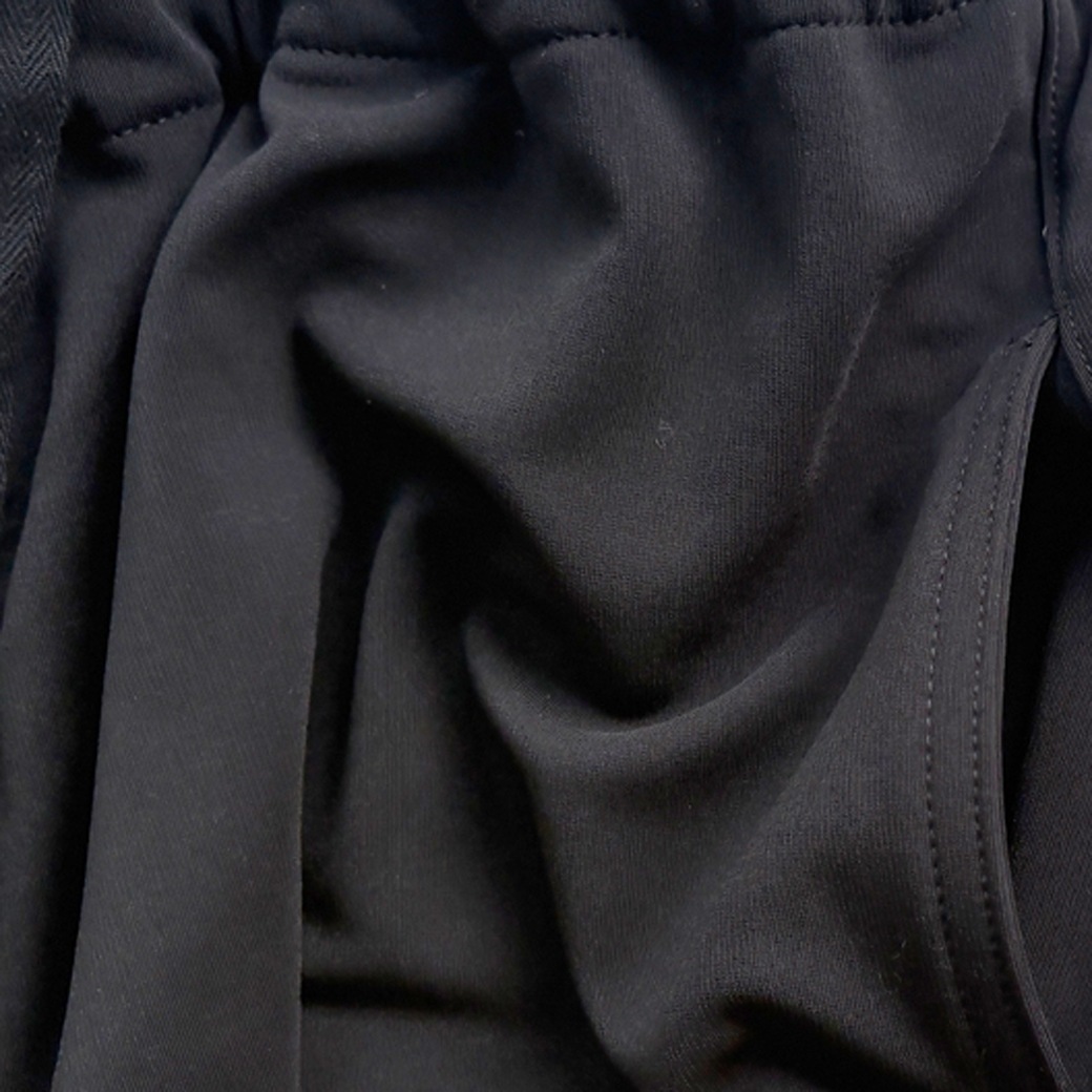 ゼロ-グポンチ＿ウエストゴム&紐ストレートパンツ