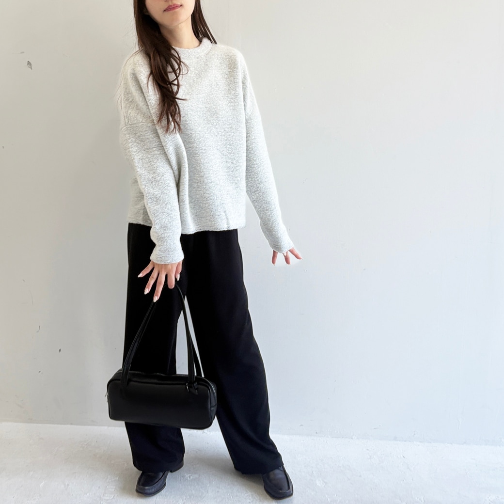 ゼロ-グポンチ＿ウエストゴム&紐ストレートパンツ