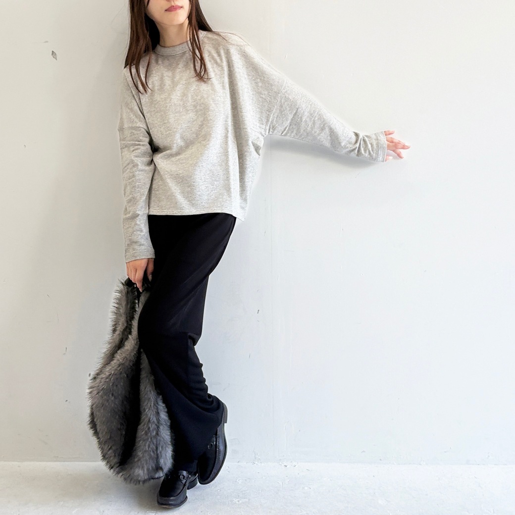 ゼロ-グポンチ＿ウエストゴム&紐ストレートパンツ