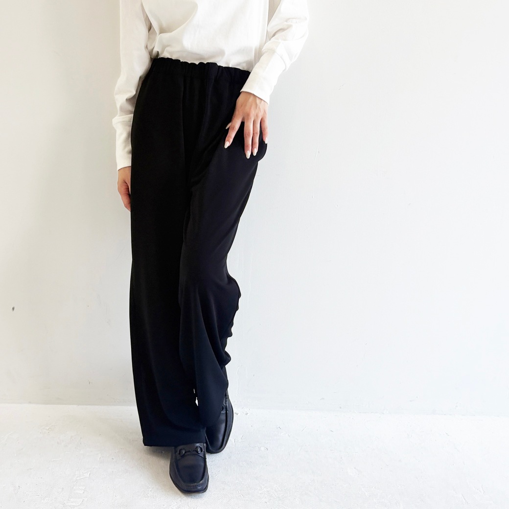 ゼロ-グポンチ＿ウエストゴム&紐ストレートパンツ