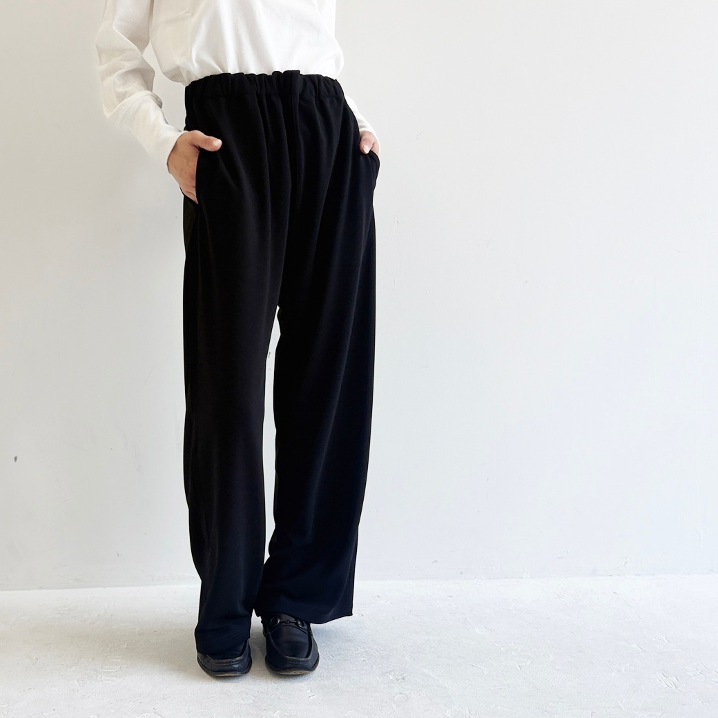 ゼロ-グポンチ＿ウエストゴム&紐ストレートパンツ