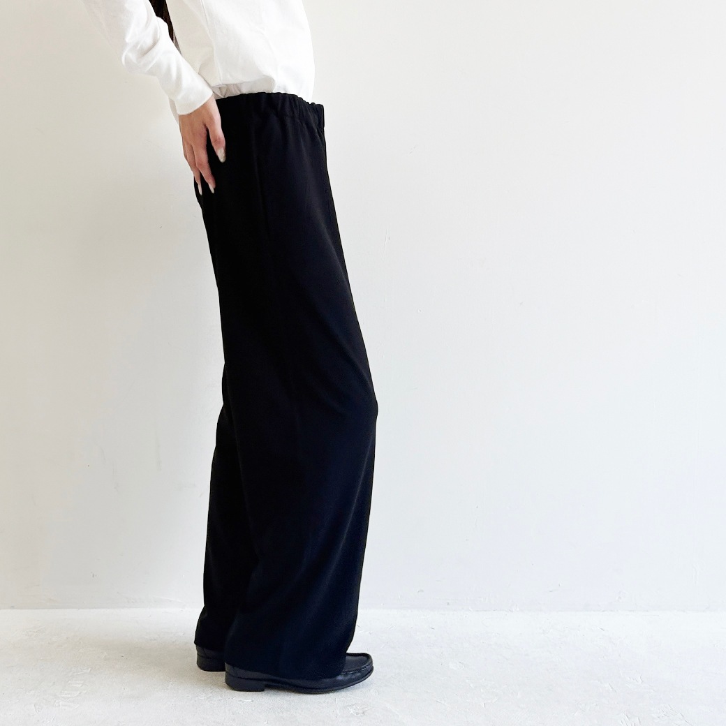ゼロ-グポンチ＿ウエストゴム&紐ストレートパンツ