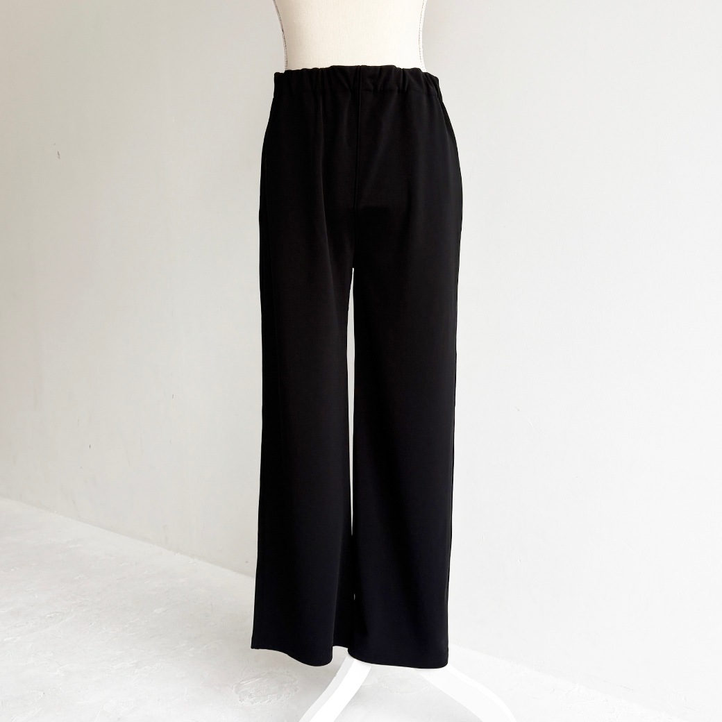 ゼロ-グポンチ＿ウエストゴム&紐ストレートパンツ