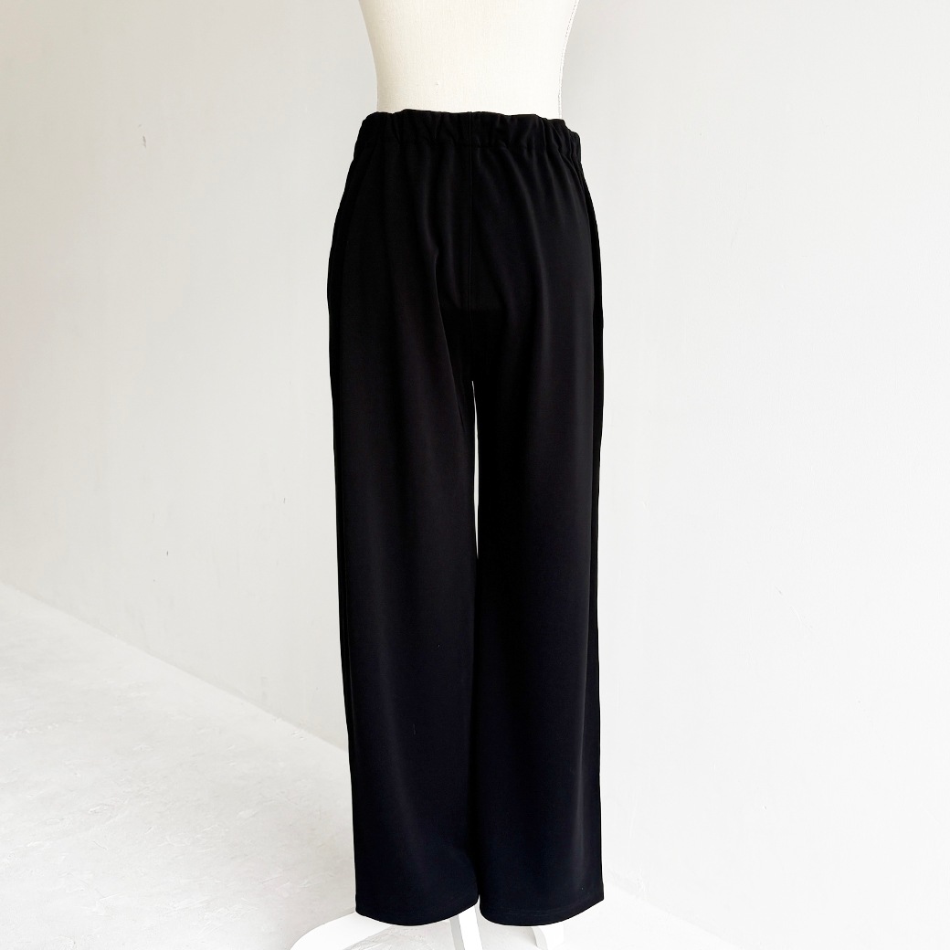 ゼロ-グポンチ＿ウエストゴム&紐ストレートパンツ