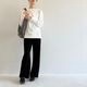 ゼロ-グポンチ＿ウエストゴム&紐ストレートパンツ
