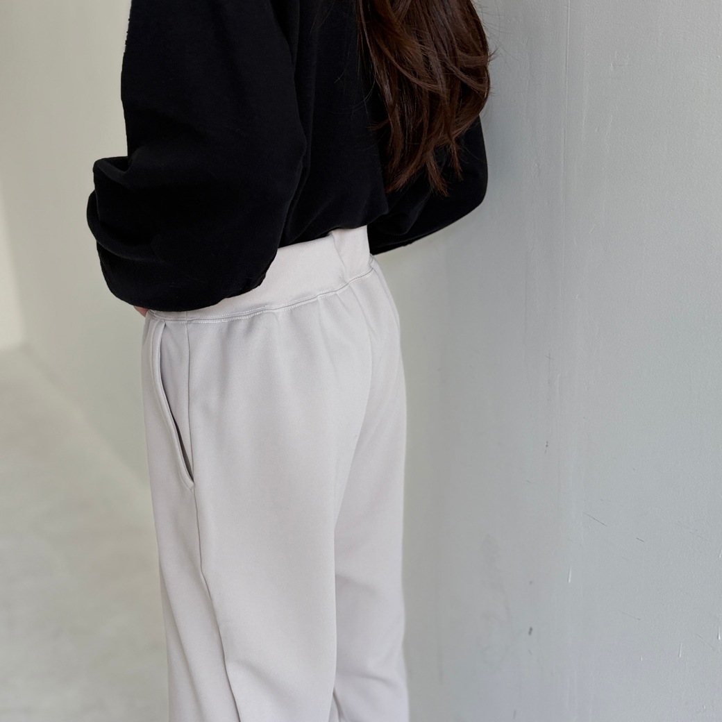 2重織ストレッチジャージ＿テイパードパンツ【セットアップ対応】