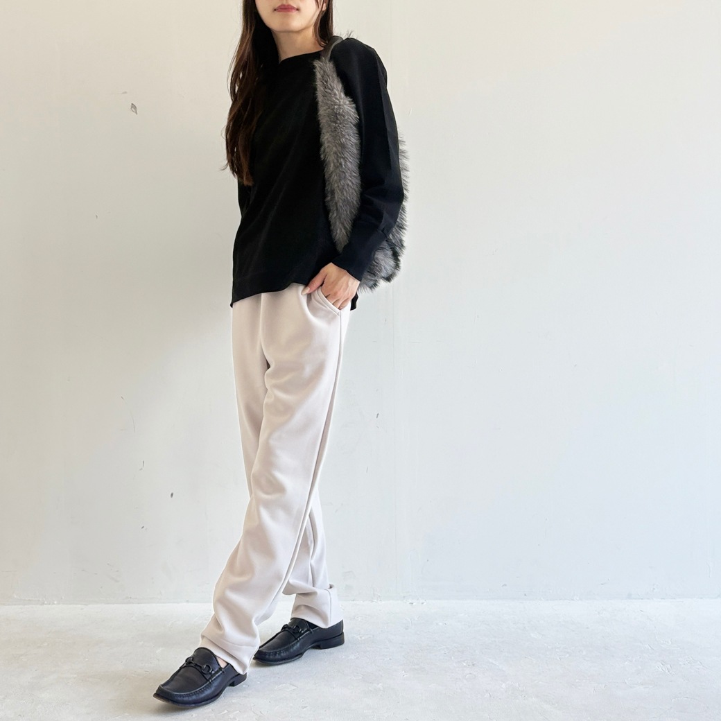 2重織ストレッチジャージ＿テイパードパンツ【セットアップ対応】