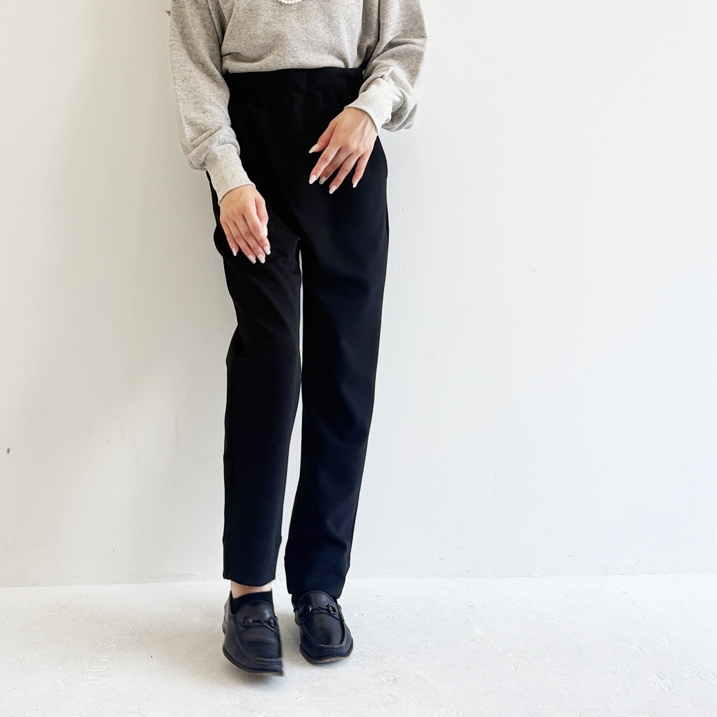 2重織ストレッチジャージ＿テイパードパンツ【セットアップ対応】