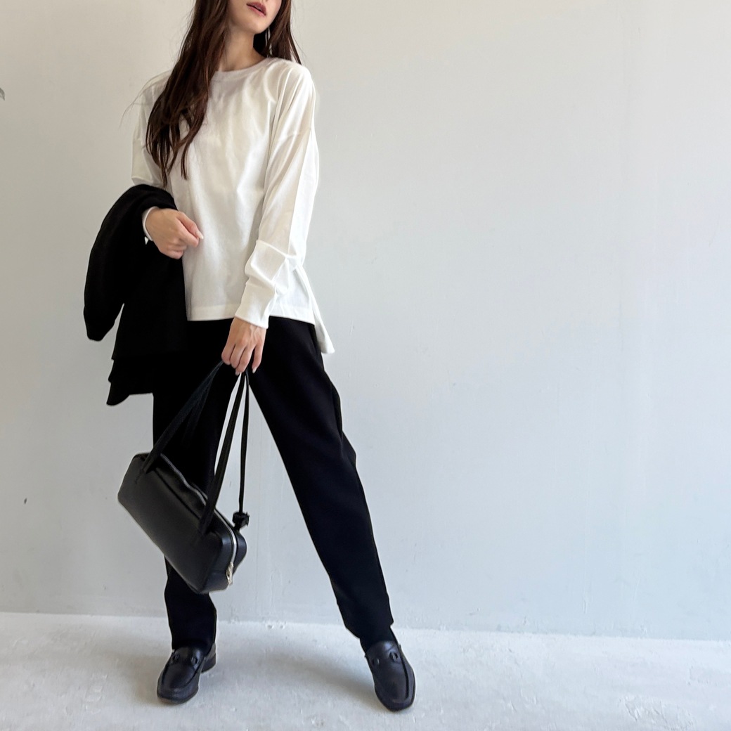 2重織ストレッチジャージ＿テイパードパンツ【セットアップ対応】