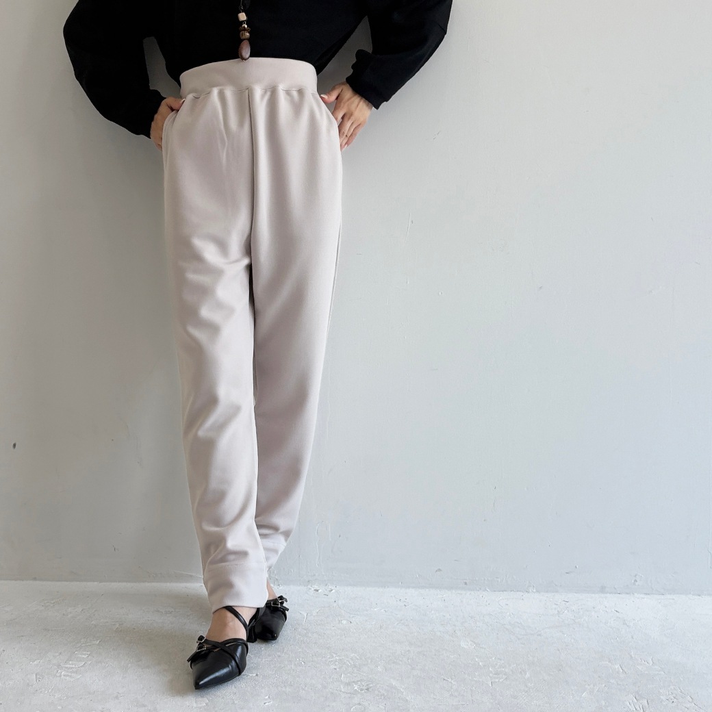 2重織ストレッチジャージ＿テイパードパンツ【セットアップ対応】