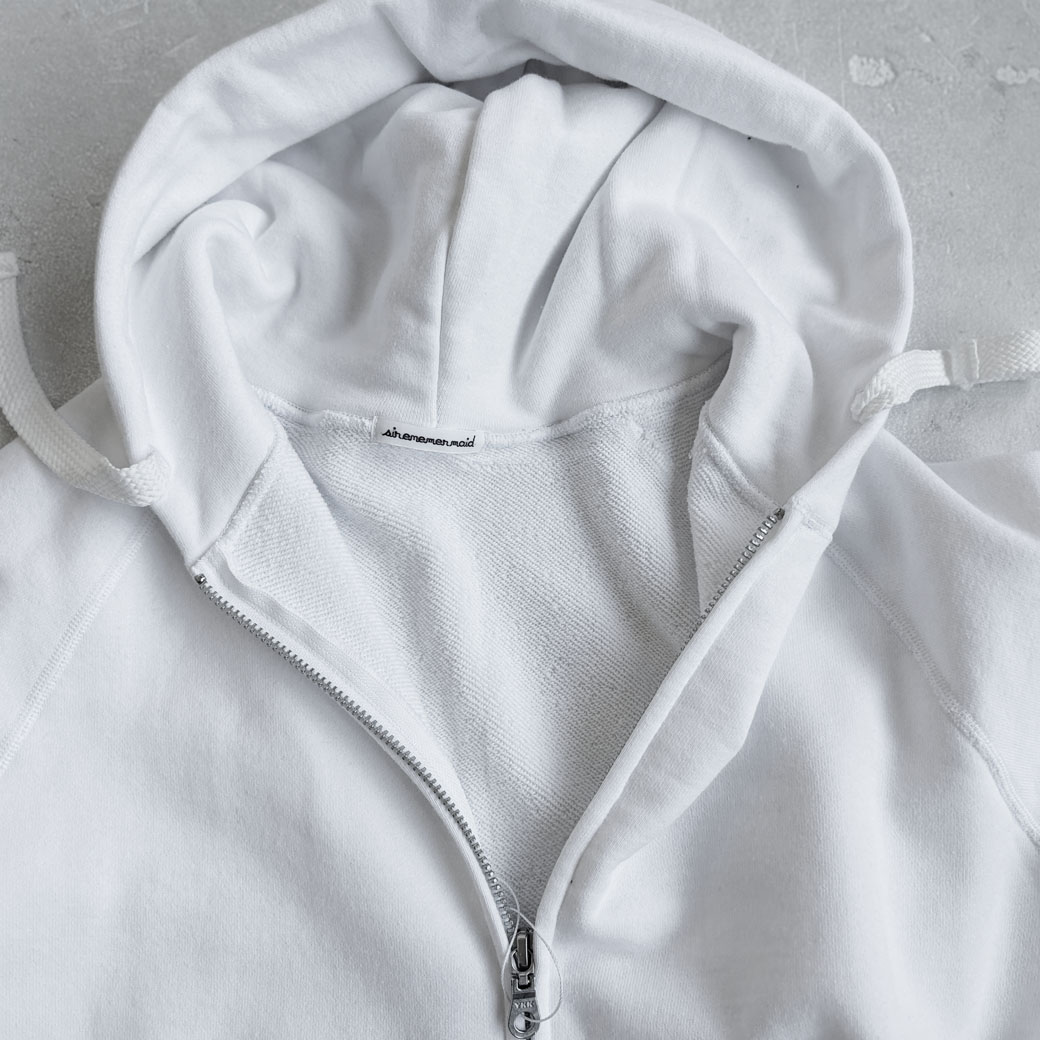 ヴィンテージ機吊り裏パイル地＿ジップアップパーカー