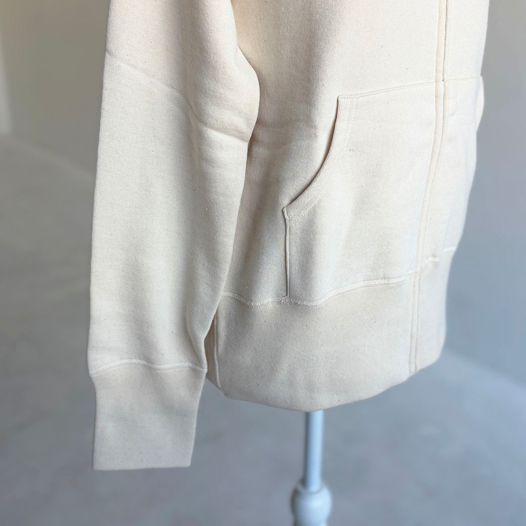 ヴィンテージ機吊り裏パイル地＿ジップアップパーカー