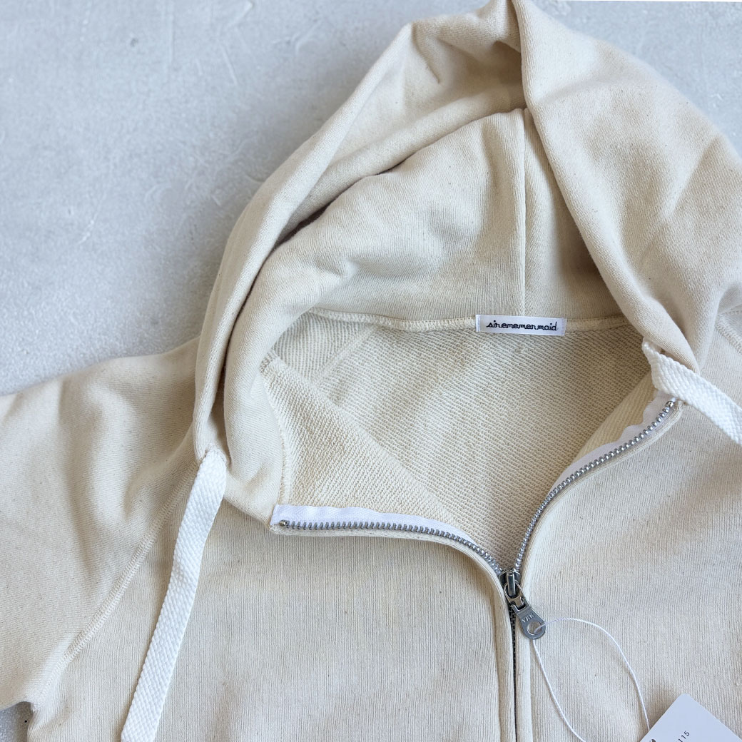 ヴィンテージ機吊り裏パイル地＿ジップアップパーカー