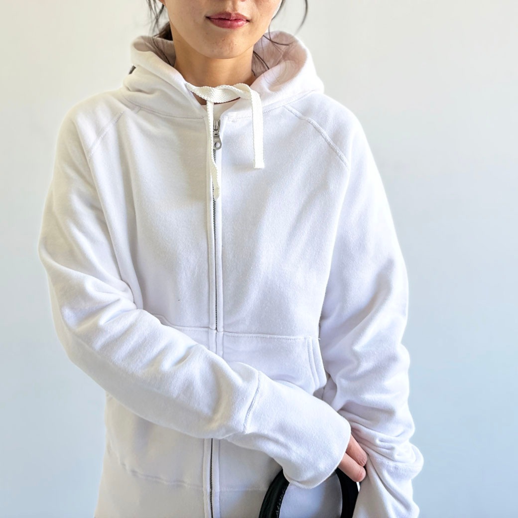 ヴィンテージ機吊り裏パイル地＿ジップアップパーカー