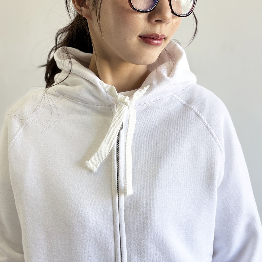 ヴィンテージ機吊り裏パイル地＿ジップアップパーカー