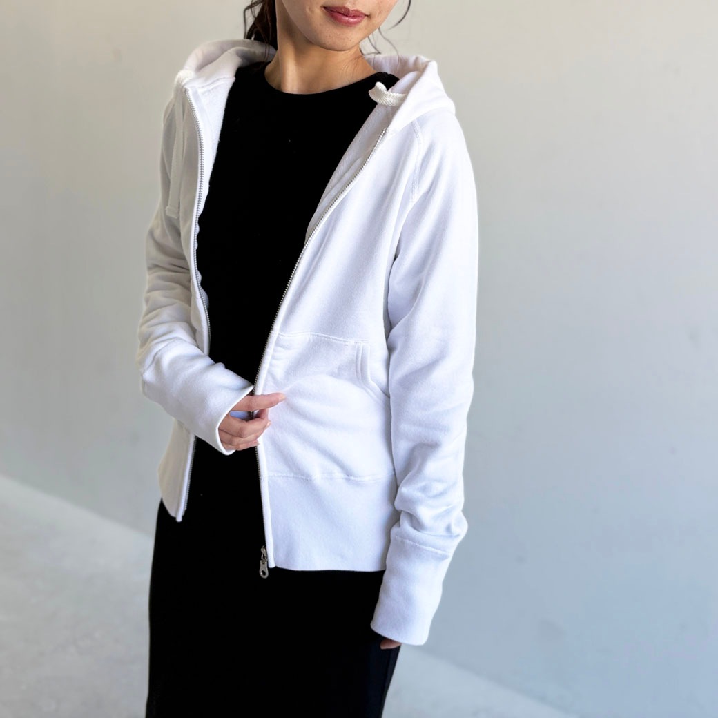 ヴィンテージ機吊り裏パイル地＿ジップアップパーカー