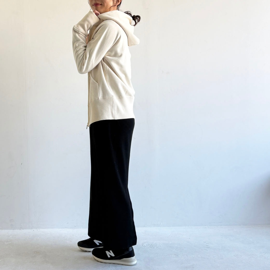 ヴィンテージ機吊り裏パイル地＿ジップアップパーカー