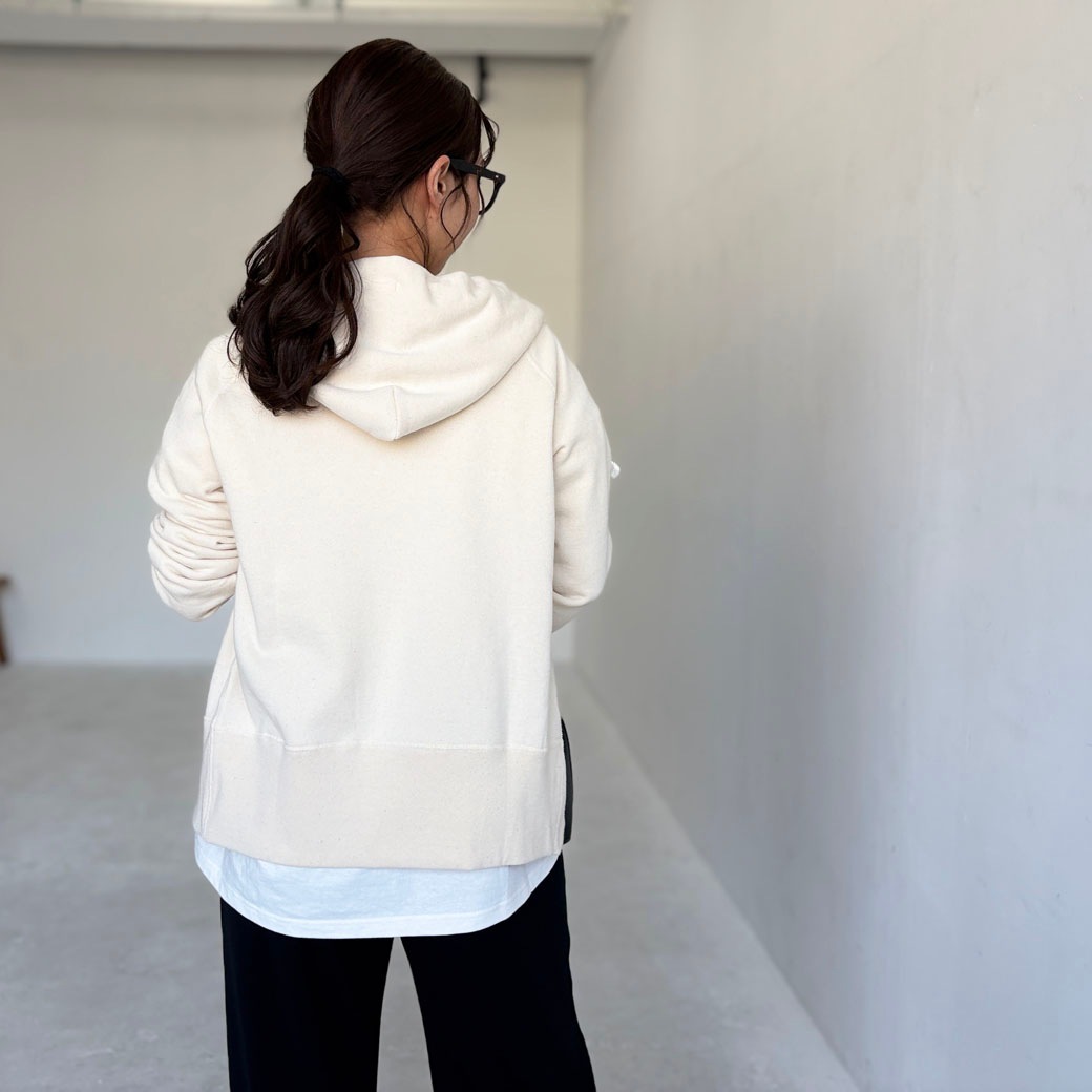 ヴィンテージ機吊り裏パイル地＿ジップアップパーカー