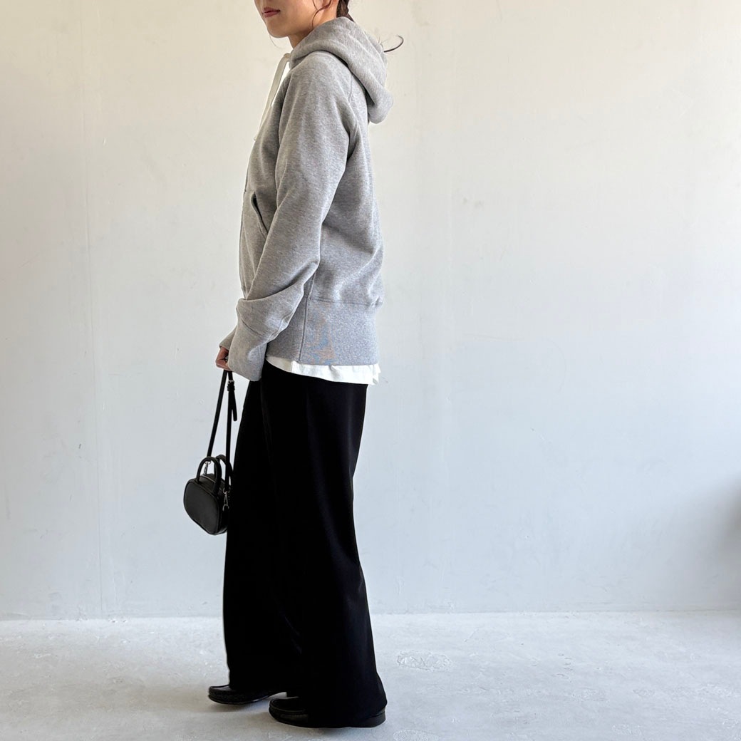 ヴィンテージ機吊り裏パイル地＿ジップアップパーカー