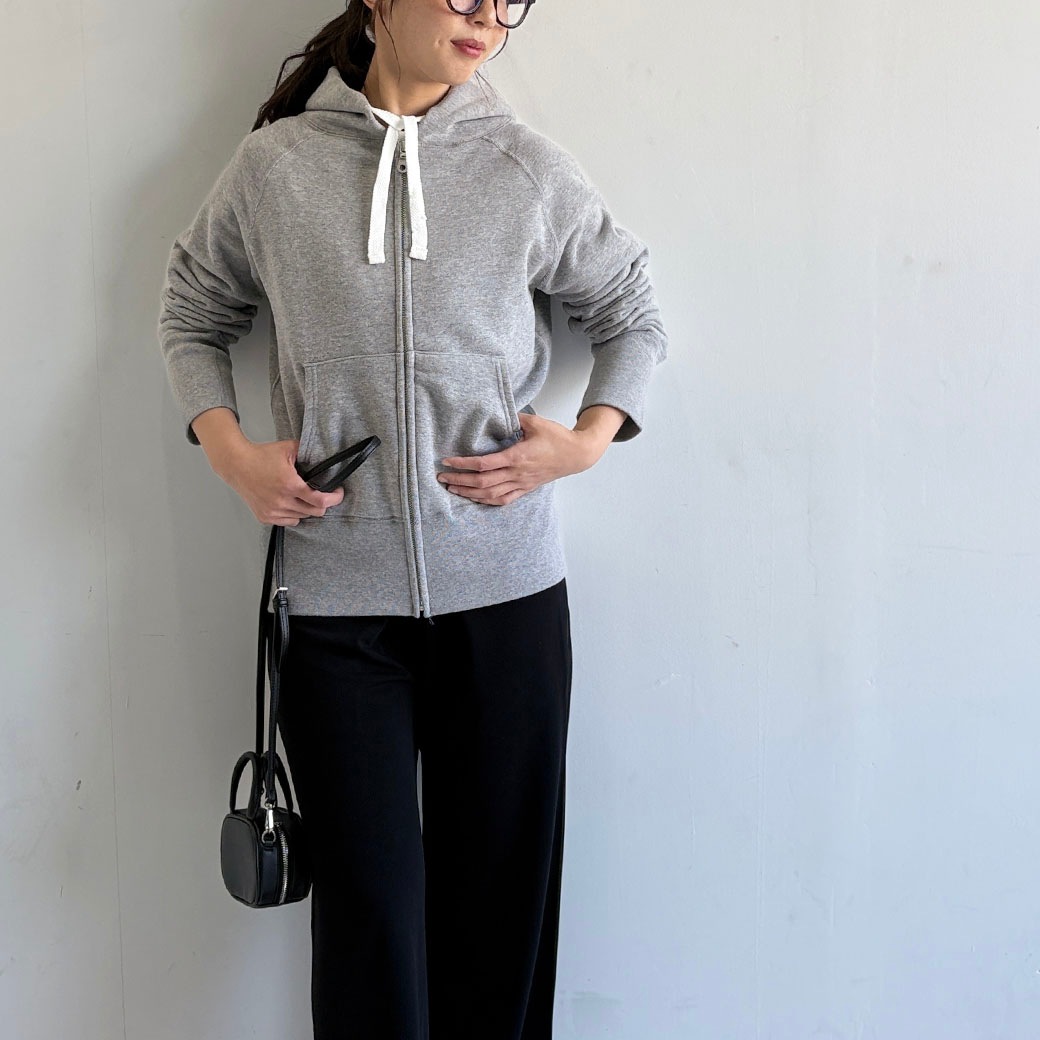 ヴィンテージ機吊り裏パイル地＿ジップアップパーカー