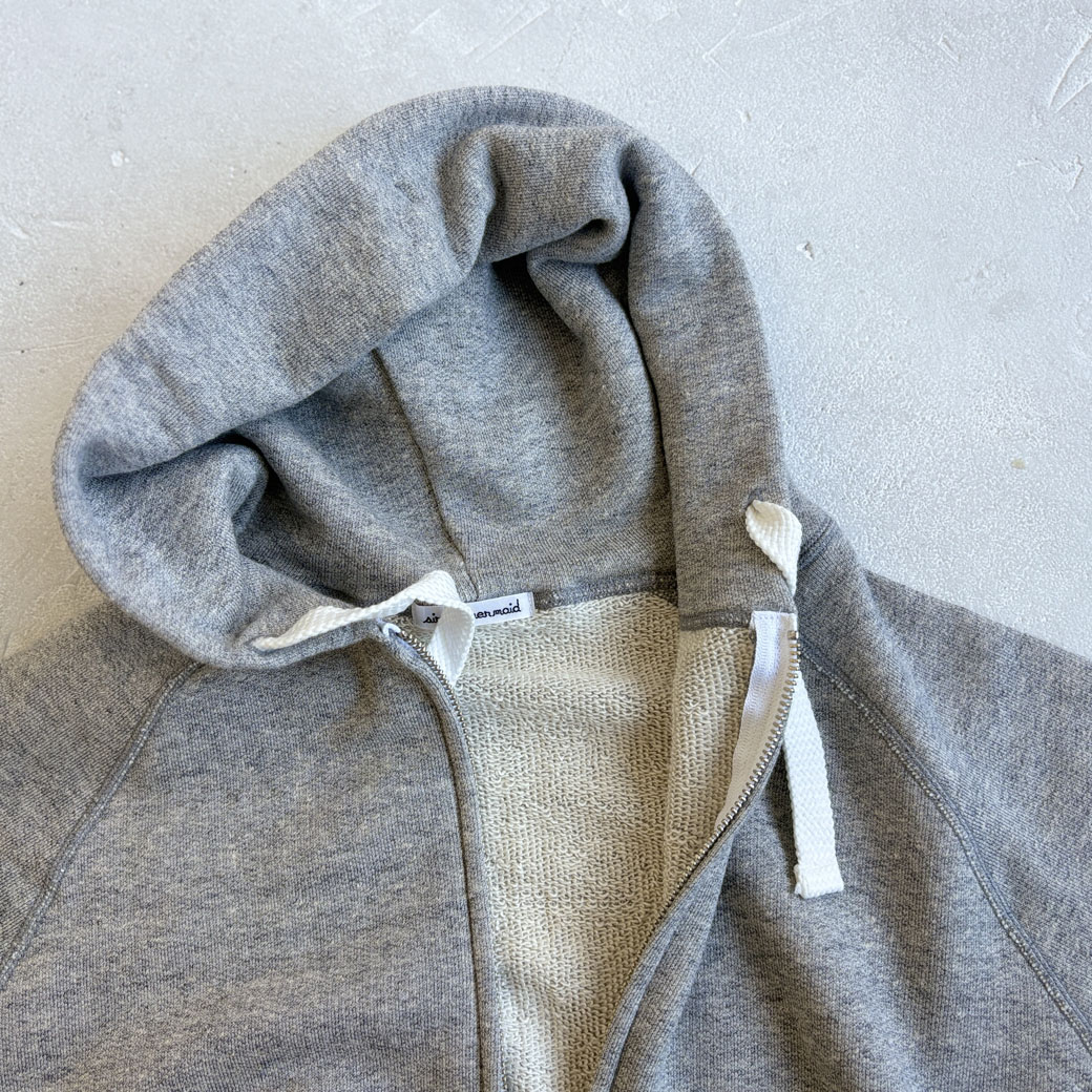 French Terry リヨセル混 ショートレングス Wジップアップパーカー