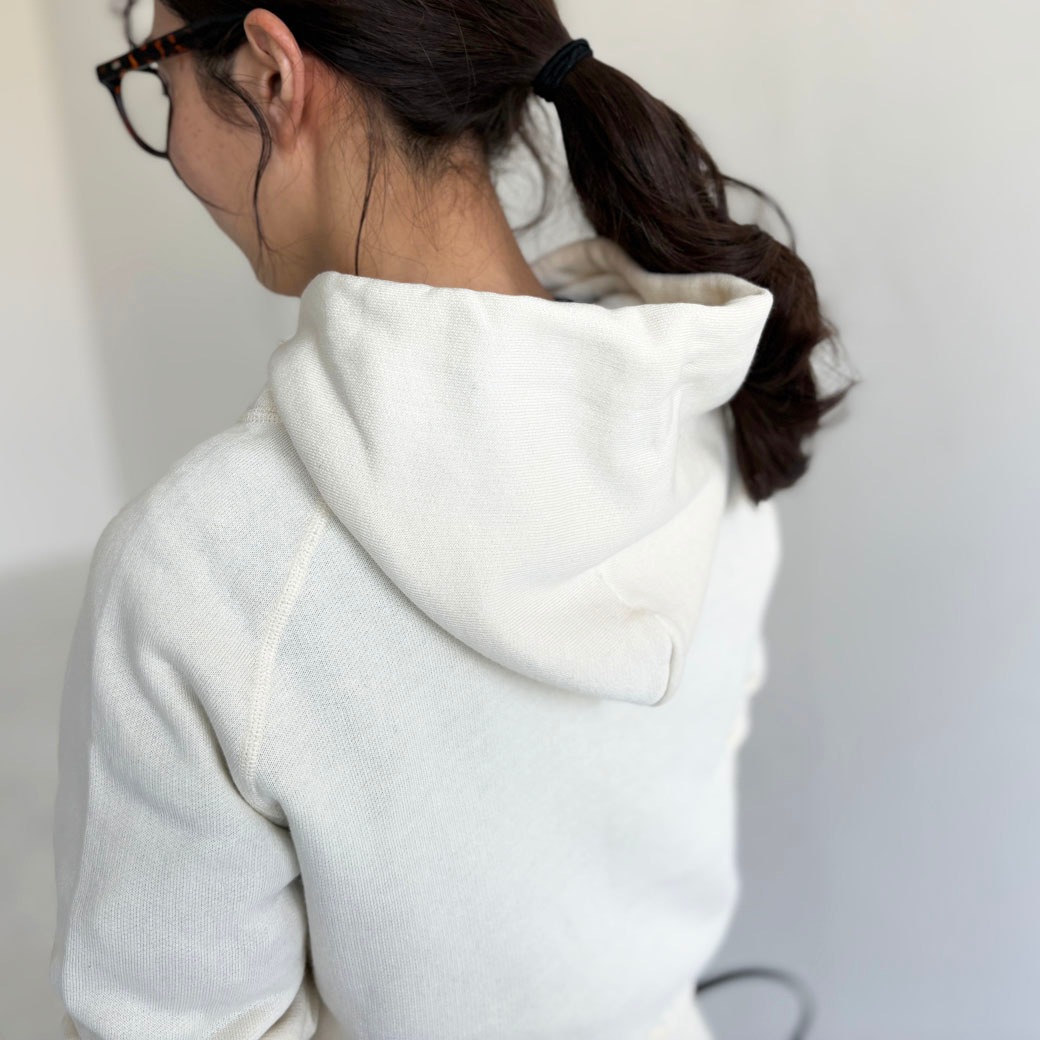 French Terry リヨセル混 ショートレングス Wジップアップパーカー