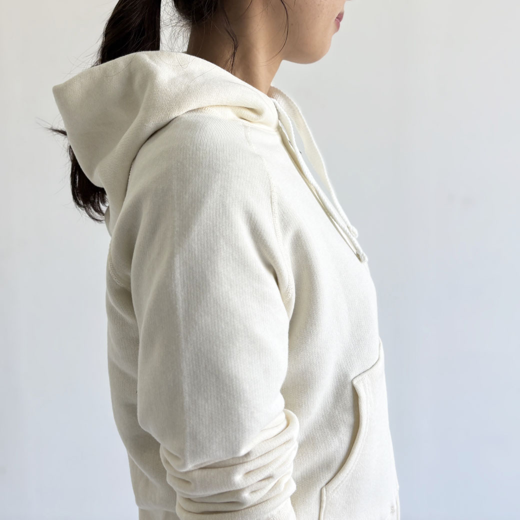 French Terry リヨセル混 ショートレングス Wジップアップパーカー