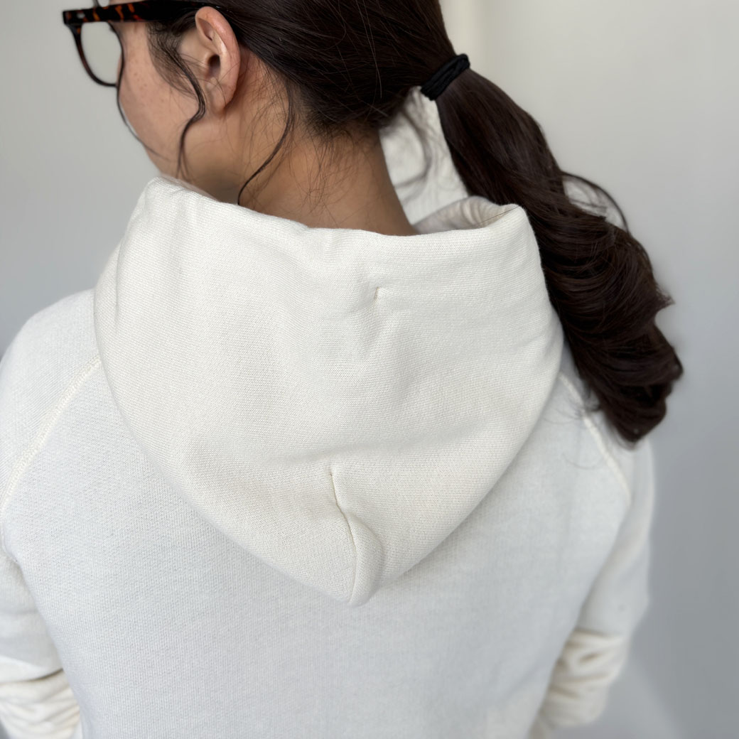 French Terry リヨセル混 ショートレングス Wジップアップパーカー