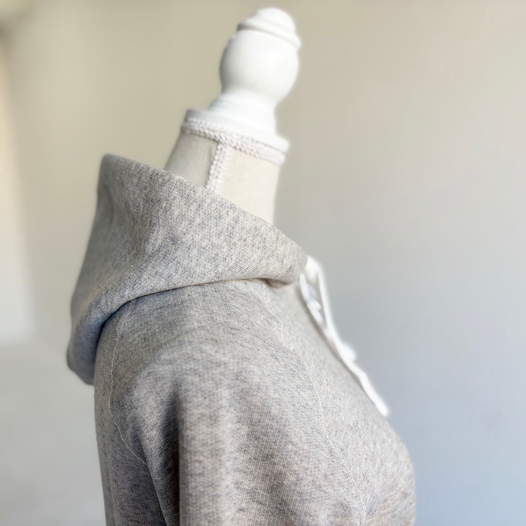 French Terry リヨセル混 ショートレングス Wジップアップパーカー