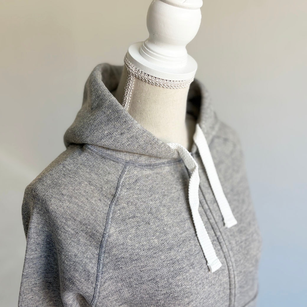 French Terry リヨセル混 ショートレングス Wジップアップパーカー