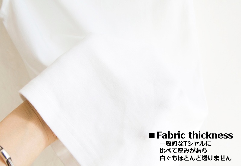 丸胴コットンフライス＿ボートネック7分袖＿Newカラー